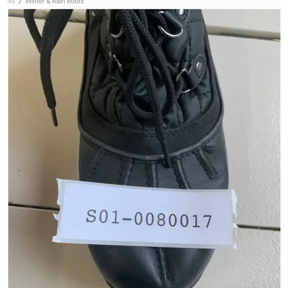 Totes Boots Womens Size 8 Black Winter Survivor Quilted Ankle Snow Faux Fur Zip - Picture 10 of 10